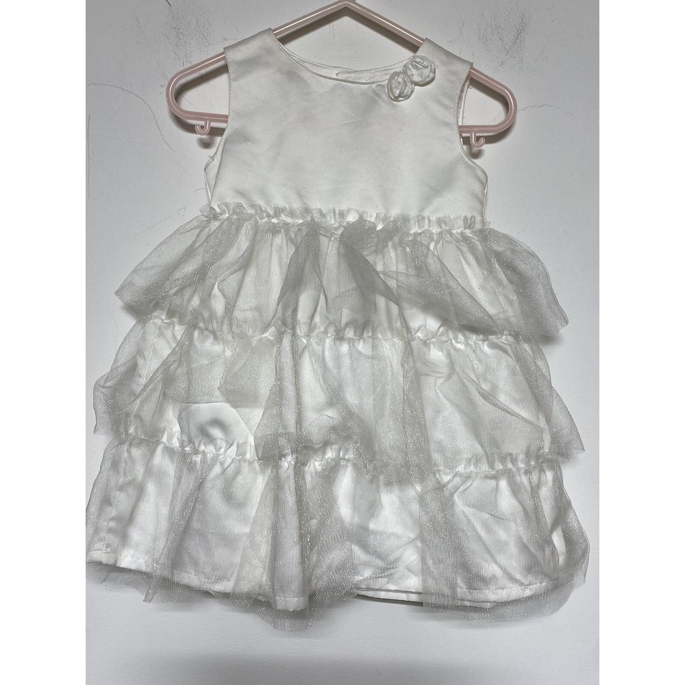 Carters 18 months White Dress Flower Girl Fancy Formal Pageant